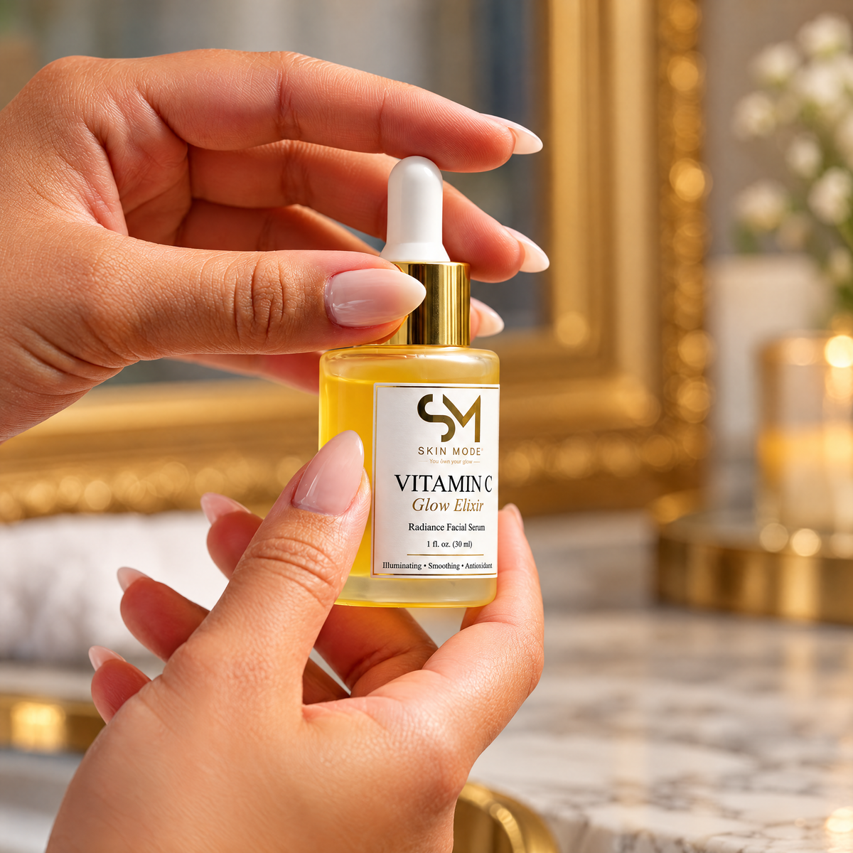 SkinMode™ Vitamin C Glow Elixir – Facial Serum, 30 mL